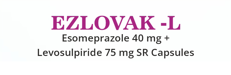 EZLOVAK-L - Esomeprazole 40 mg + Levosulpiride 75 mg SR Capsules